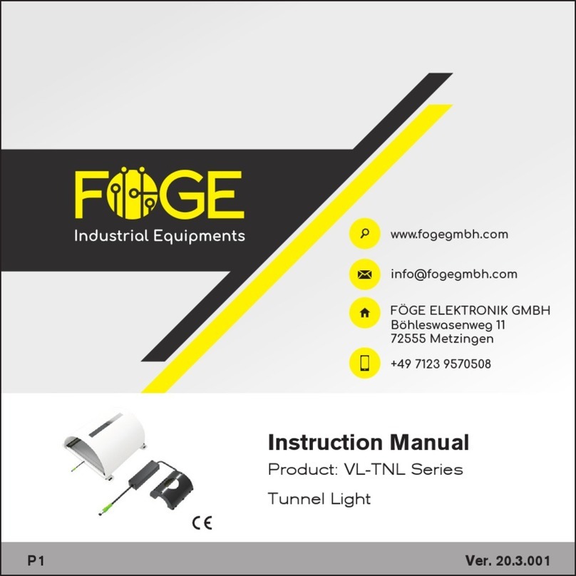 FOGE VL-TNL Series instruction manual