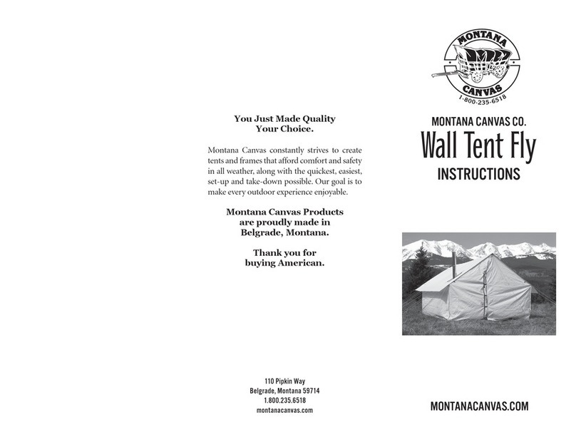 MONTANA CANVAS Wall Tent Fly instructions