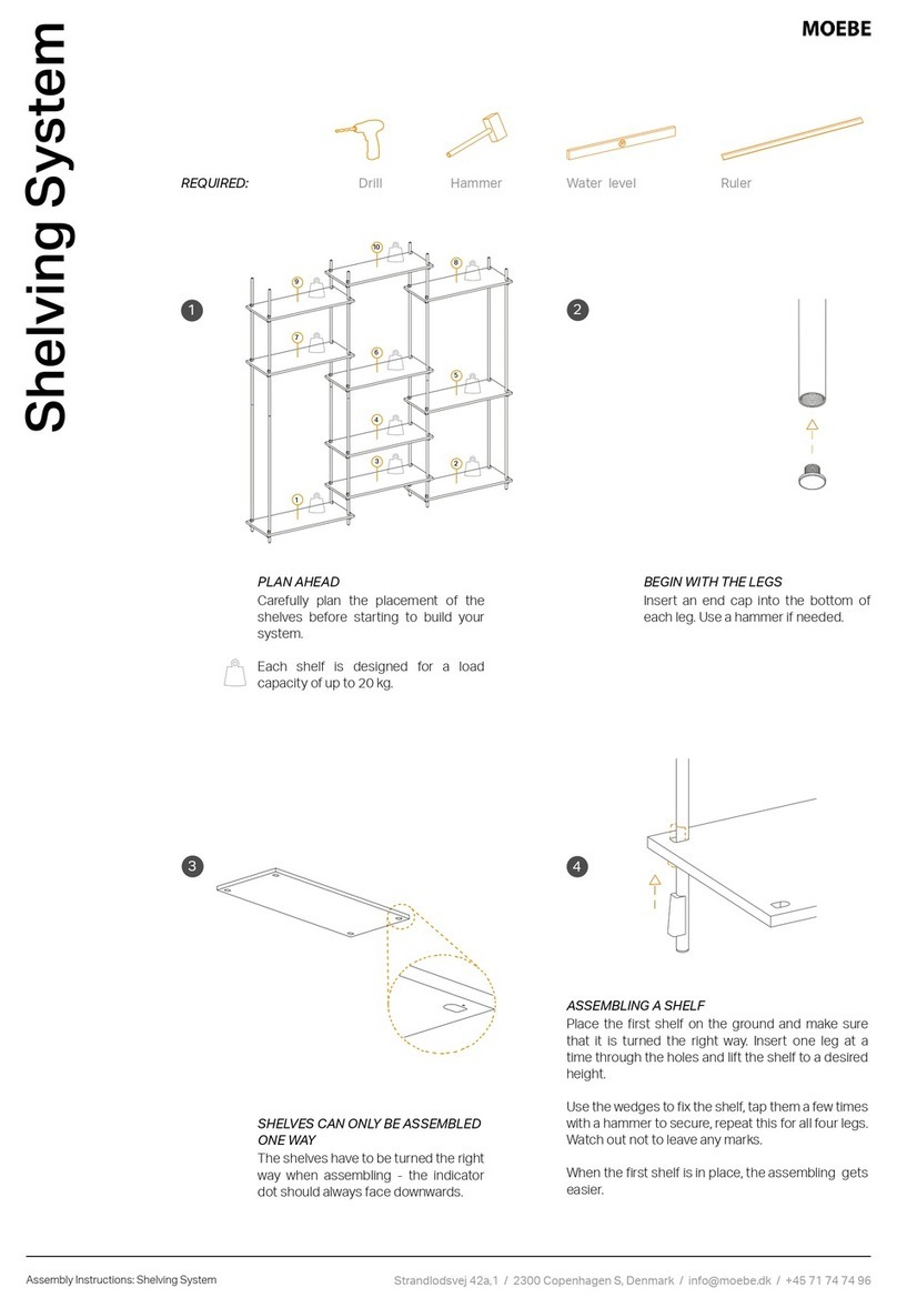 MOEBE Shelving System Assembly instructions