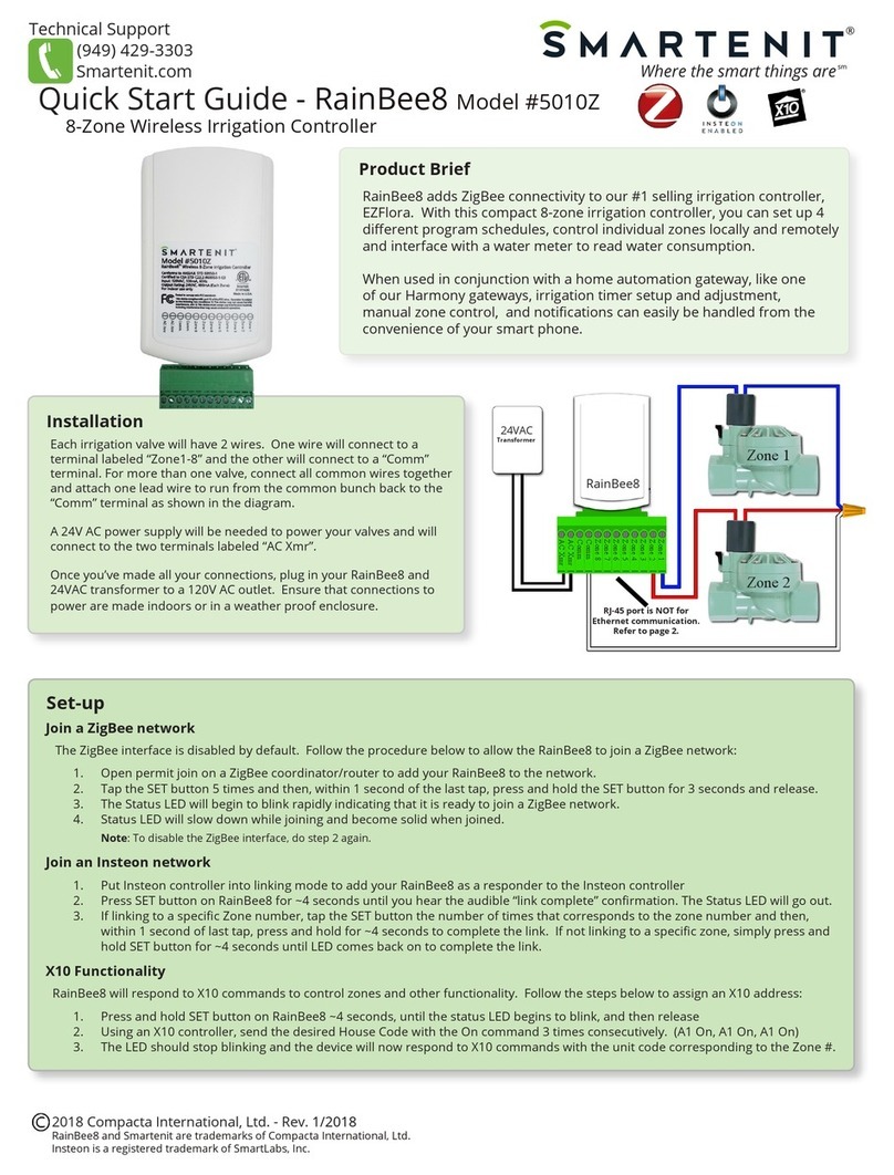 Compacta International Smartenit RainBee8 5010Z quick start guide