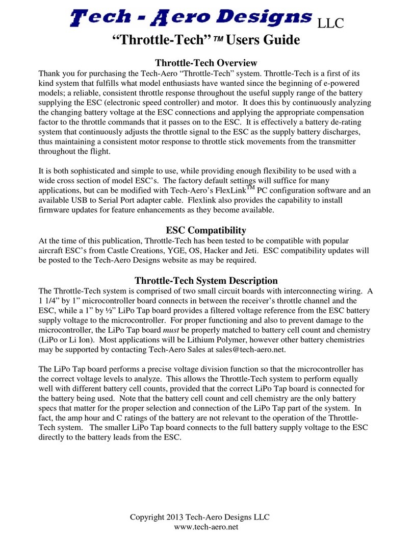 Tech-Aero Designs Throttle-Tech user guide