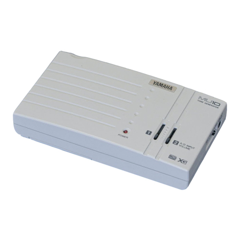 Yamaha MU10 Welcome guide