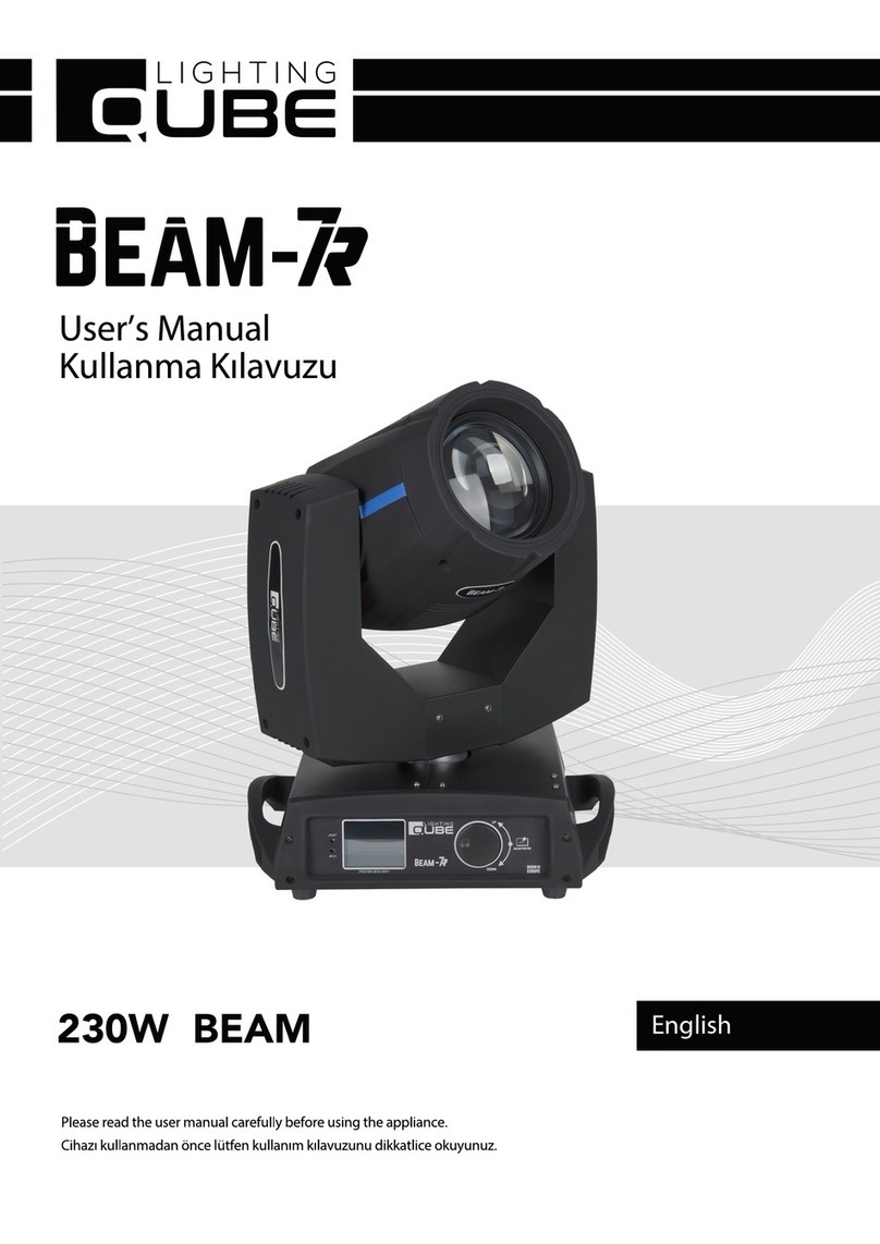QUBE LIGHTING BEAM 7R user manual