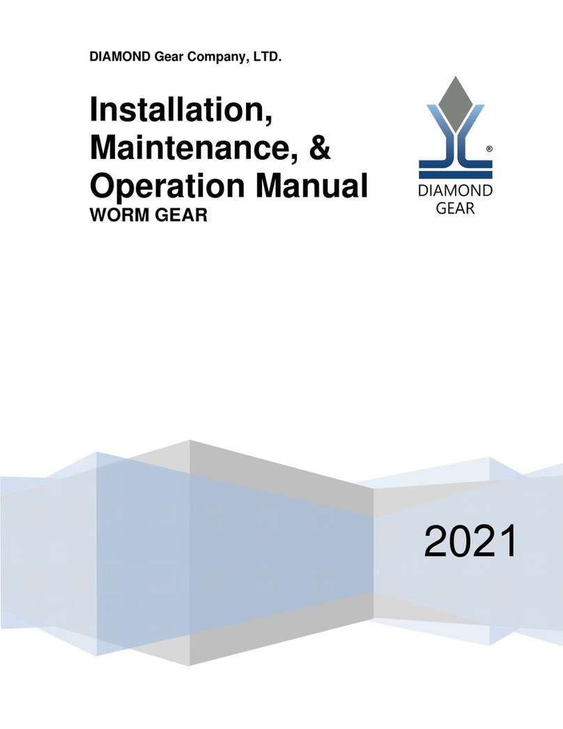 DIAMOND GEAR WORM GEAR Installation, maintenance & operation manual