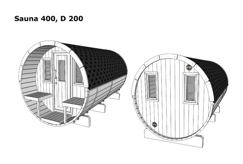 TOUS CHALETS SAUNA 400 D200 manual TOUS CHALETS SAUNA 400 D200 manual