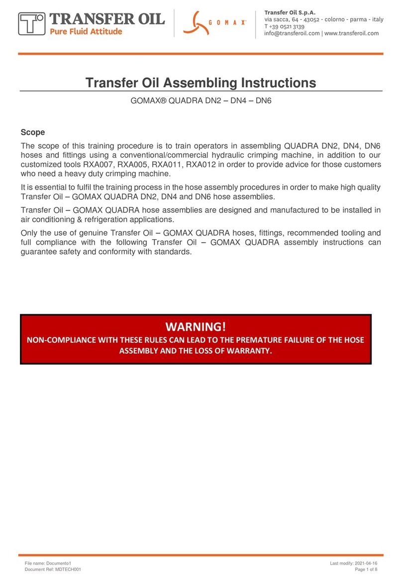 Transfer Oil GOMAX QUADRA DN2 Assembling instructions