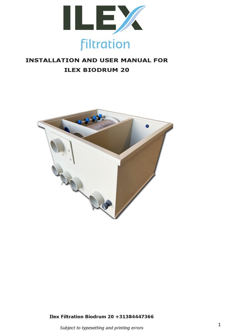 Ilex BIODRUM 20 Installation and user manual