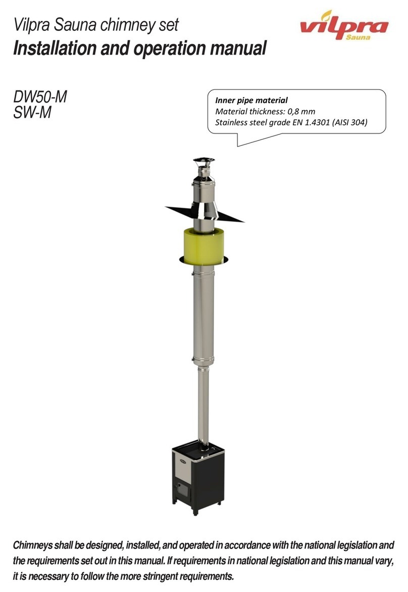 Vilpra Sauna DW50-M Installation and operation manual