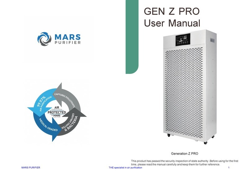 Mars Purifier GEN Z PRO User manual