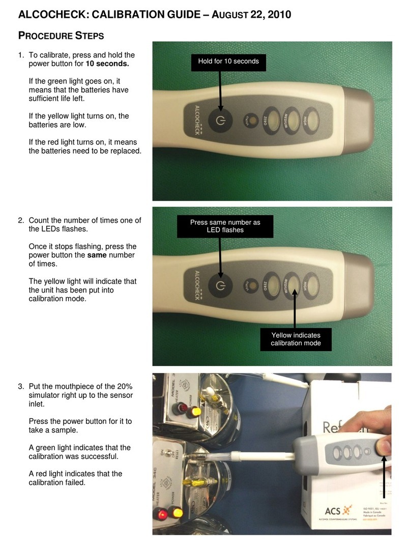 ACS ALCOCHECK Use and care manual ACS ALCOCHECK Use and care manual