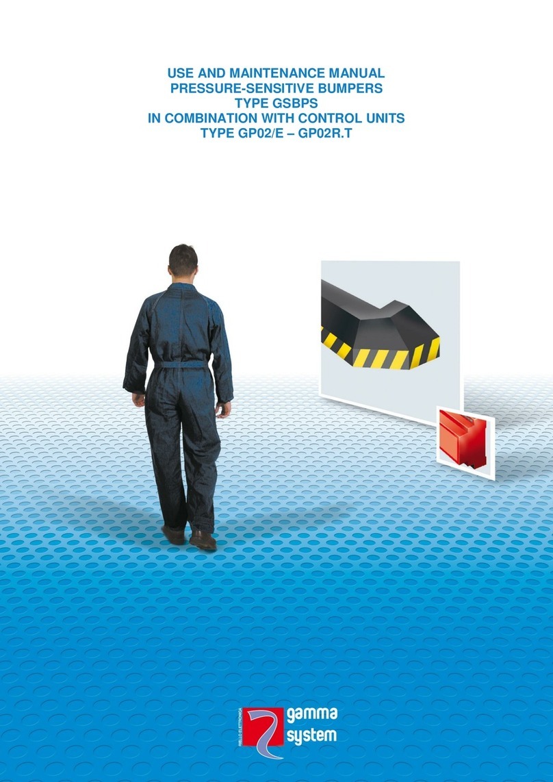 GAMMA SYSTEM GP02/E Use and maintenance manual