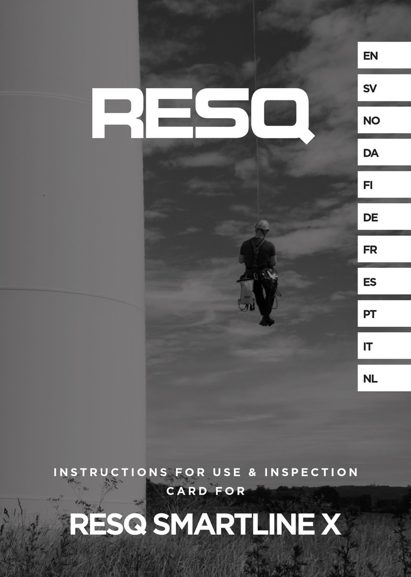 RESQ SMARTLINE X Instructions for use & inspection card