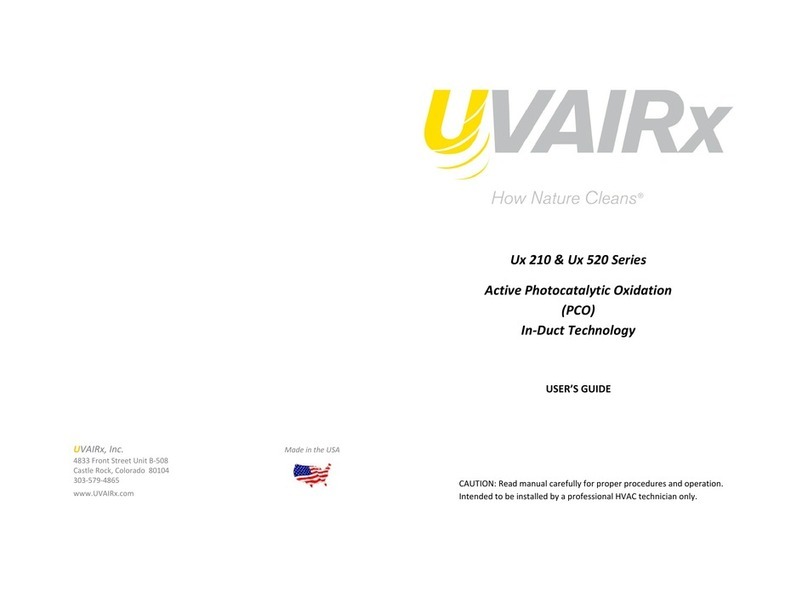 UVAIRx Ux 210 Series user guide