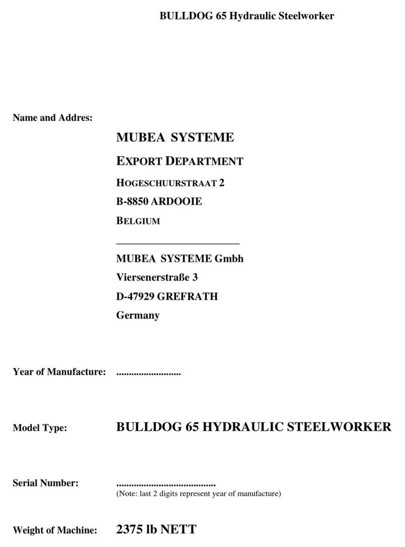MUBEA SYSTEME BULLDOG 65 instructions