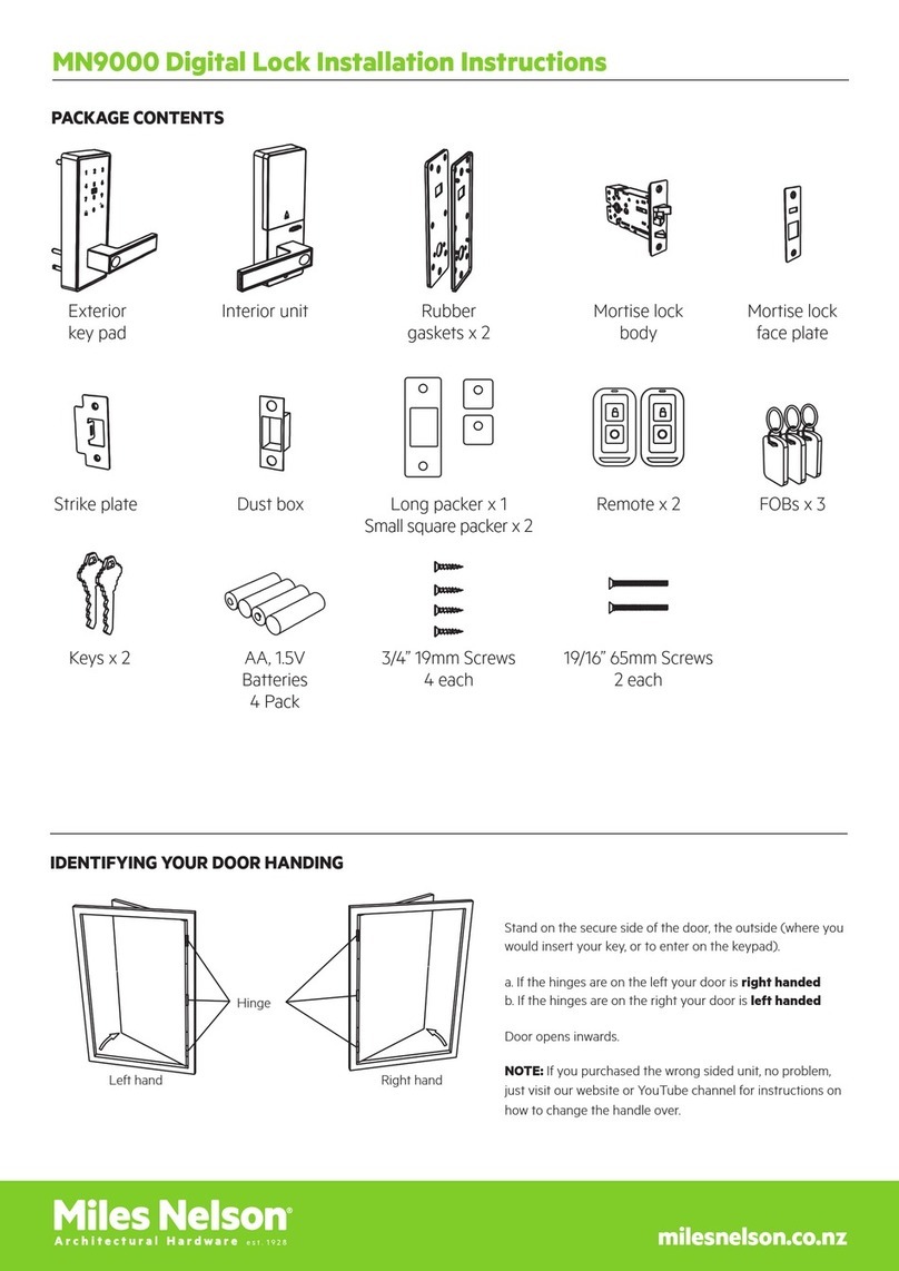 Miles Nelson MN9000 installation instructions