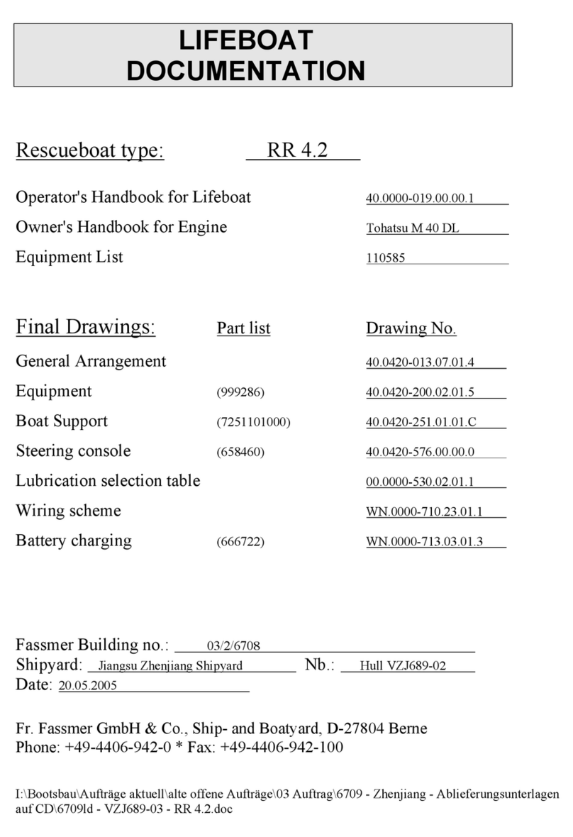 Fassmer RR Series Operator's handbook