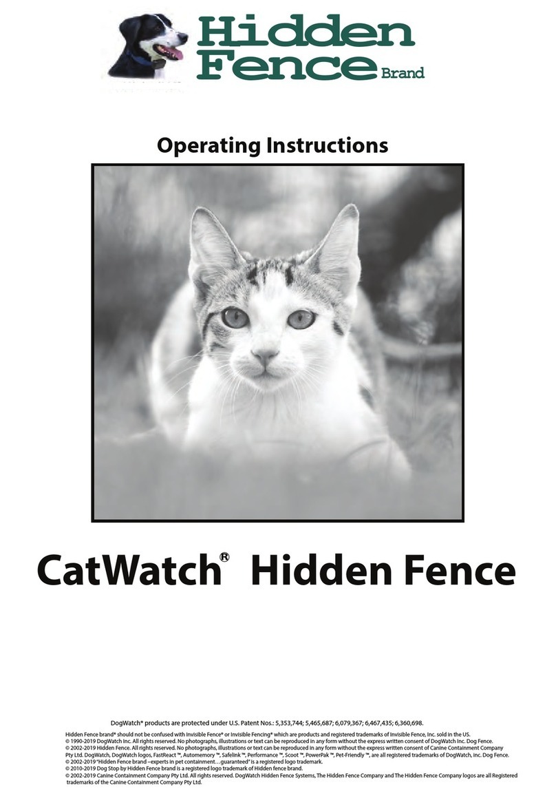 Hidden Fence CatWatch operating instructions