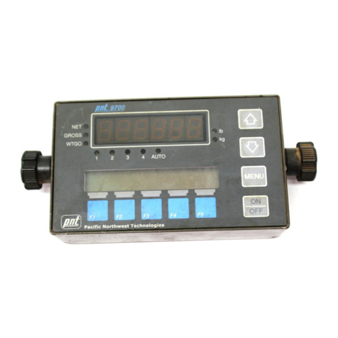 Pacific Northwest Technologies Accuweigh PNT9700 User manual