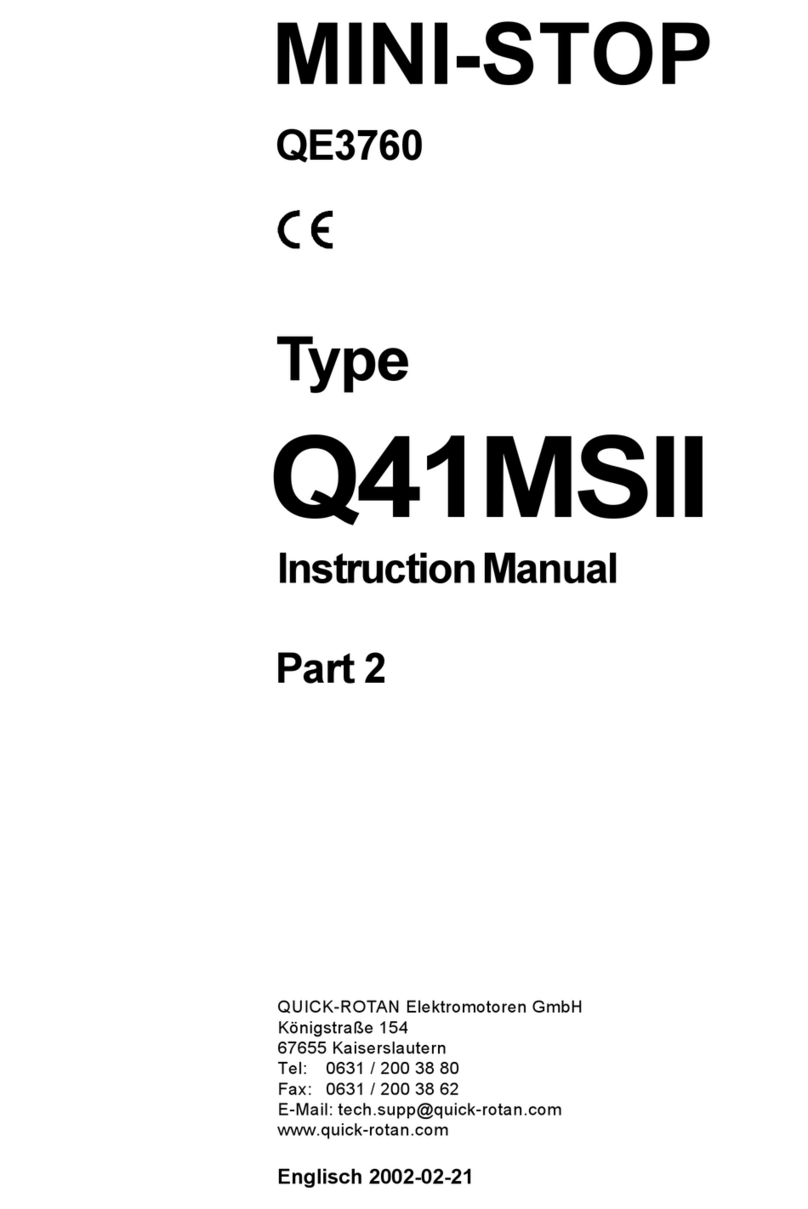 QUICK-ROTAN MINI-STOP Q41MSII instruction manual