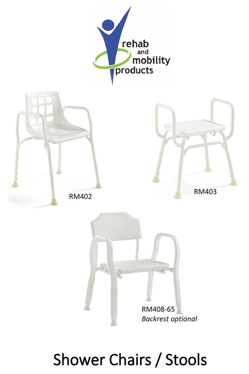 Rehab and Mobility Products RM402 quick start guide