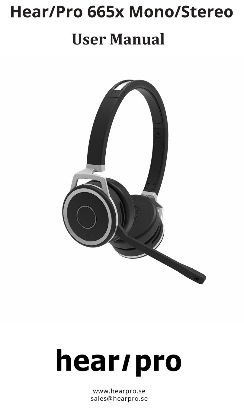 Hear/Pro 665x Mono/Stereo user manual