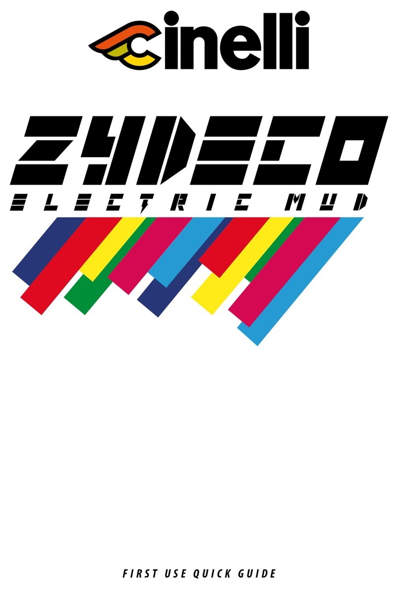 cinelli ZYDECO FIRST USE QUICK GUIDE