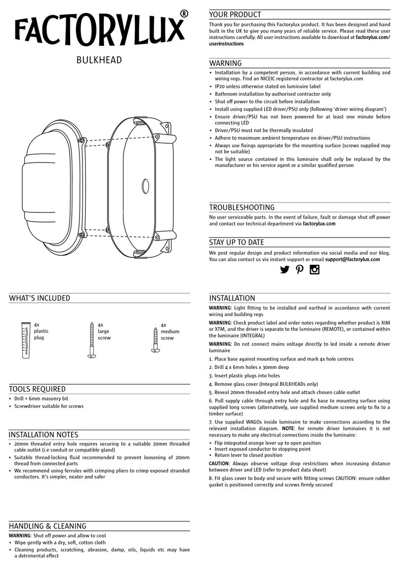 Factorylux BULKHEAD quick guide