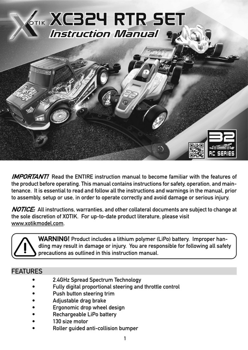 XOTIK XC324 RTR SET instruction manual