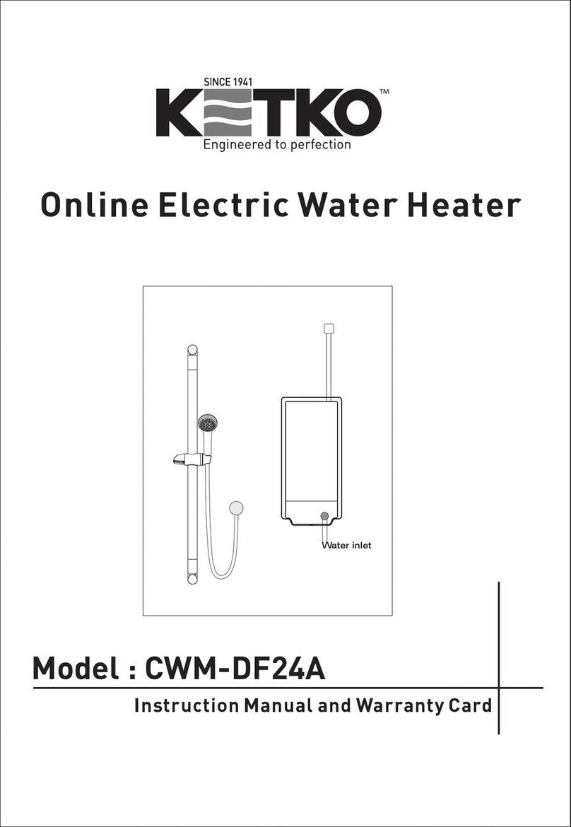 Ketko CWM-DF24A Instruction manual and warranty card