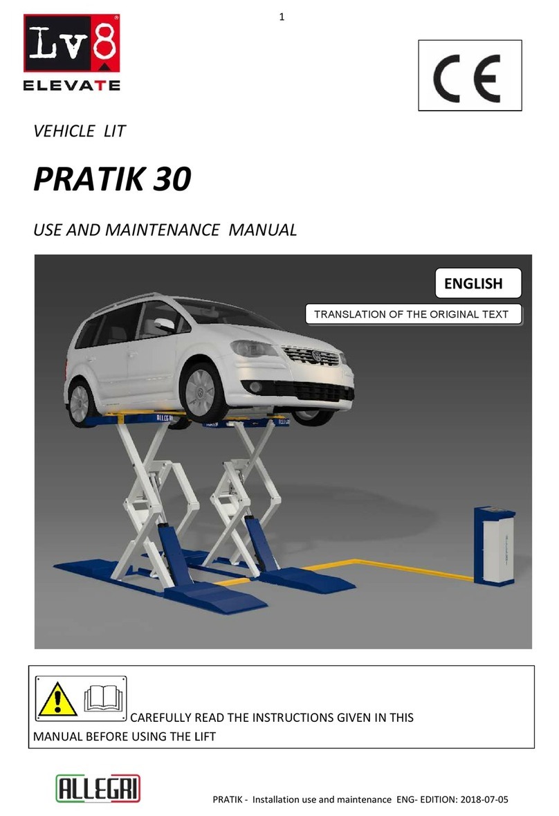 Allegri PRATIK 30 Use and maintenance manual