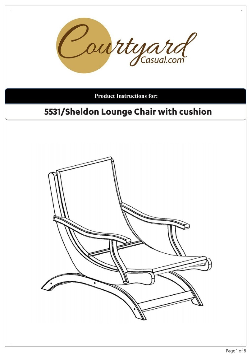Courtyard Casual Sheldon 5531 Product instructions
