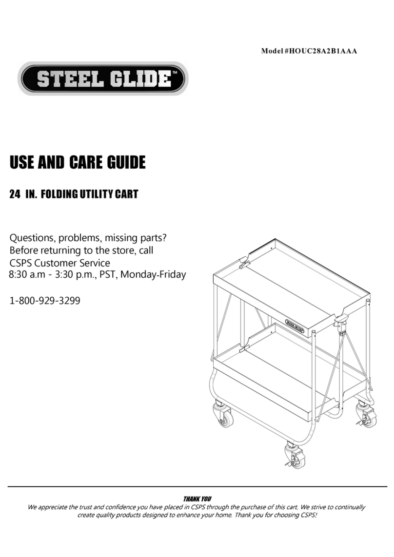 STEEL GLIDE HOUC28A2B1AAA Use and care guide