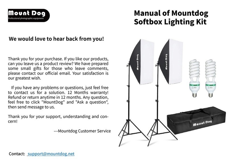 MountDog Softbox Lighting Kit manual MountDog Softbox Lighting Kit manual