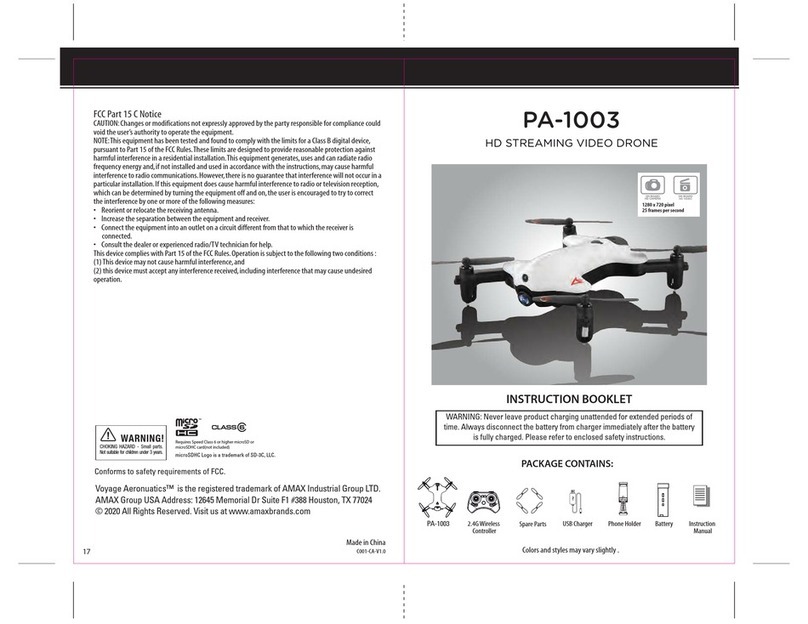 Voyage Aeronuatics PA-1003 Instruction booklet