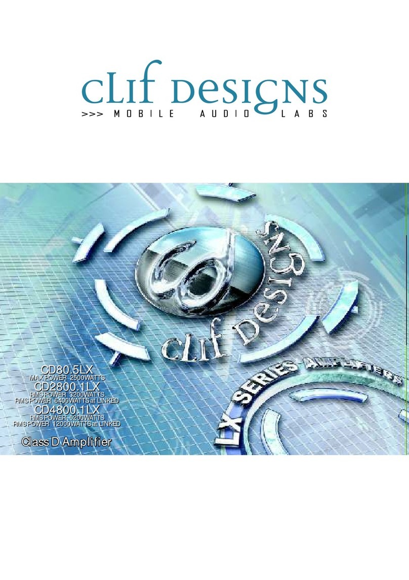 Clif Designs LX Series manual