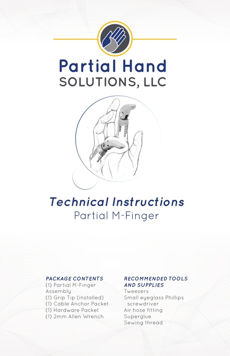 Partial Hand Solutions Partial M-Finger Technical instructions