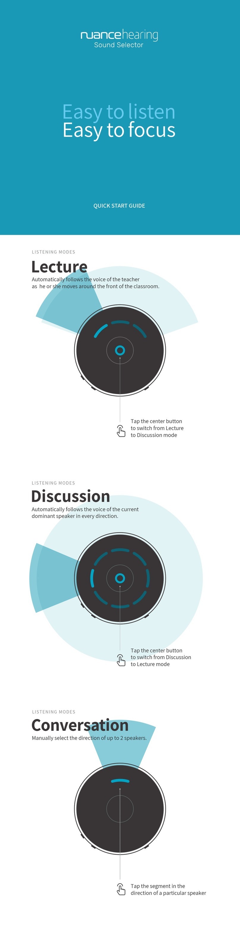 nuance hearing Sound Selector quick start guide
