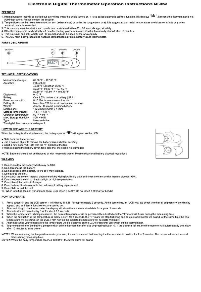 Home Health MT-B231 Operation instructions