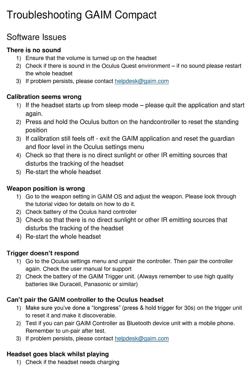 GAIM Compact Troubleshooting