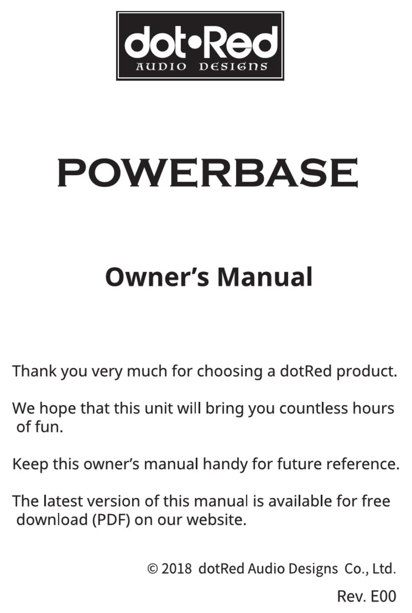 dotRed Audio Designs POWERBASE owner's manual