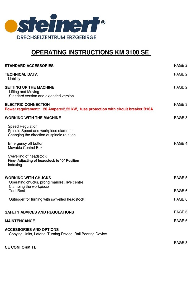 steinert KM 3100 SE operating instructions