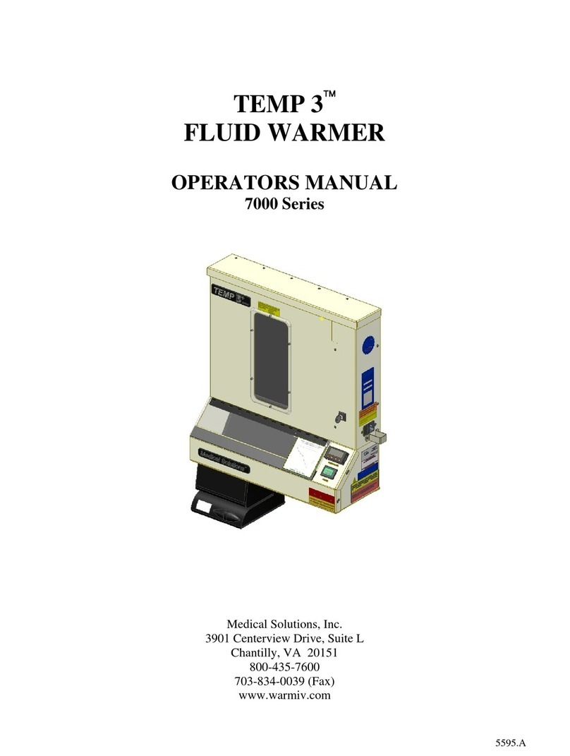 Medical Solutions TEMP 3 7000 Series Operator's manual Medical Solutions TEMP 3 7000 Series Operator's manual