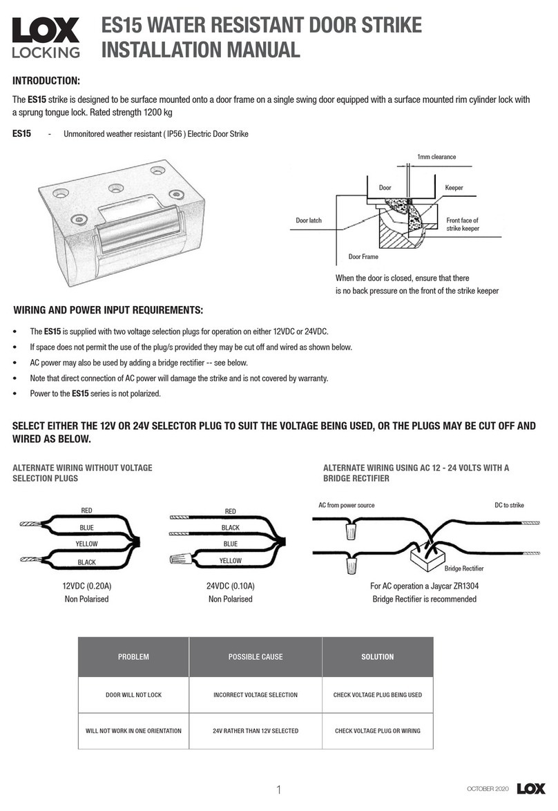 LOX ES15 User manual