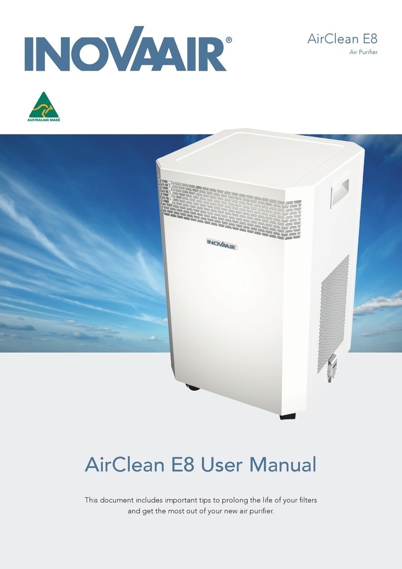 InovaAir AirClean E8 User manual