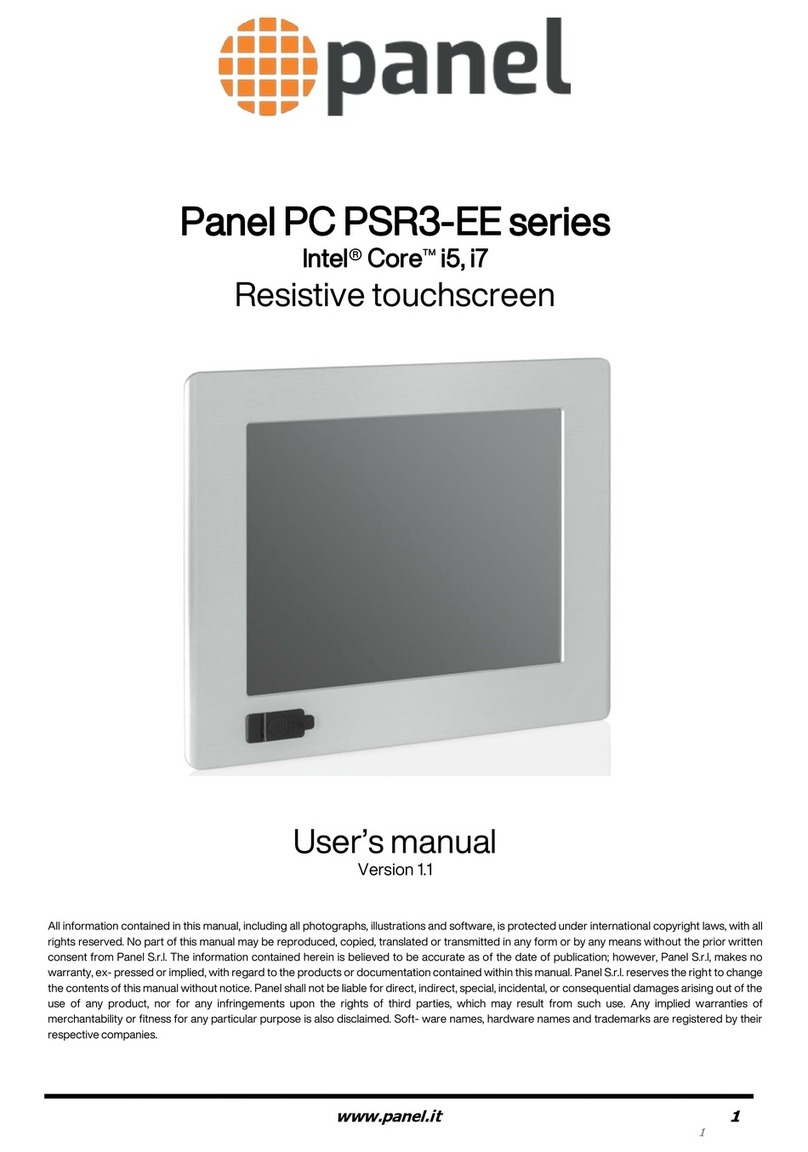 panel PSR3-EE Series User manual