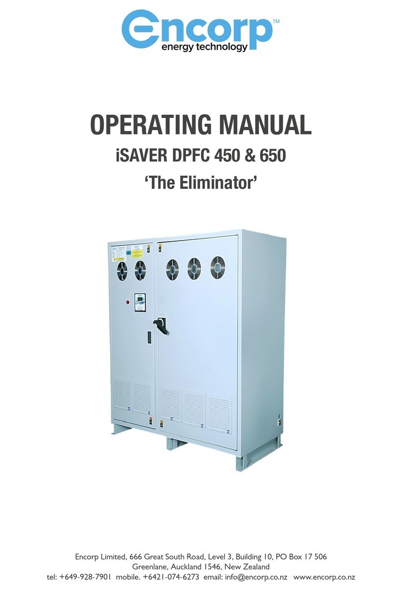 ENCORP iSAVER DPFC 450 operating manual