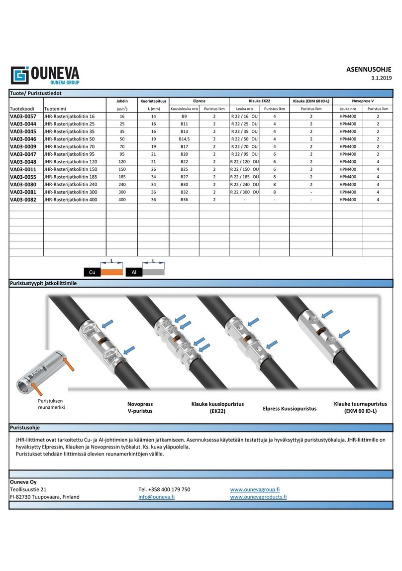 OUNEVA VA03-0057 installation guide