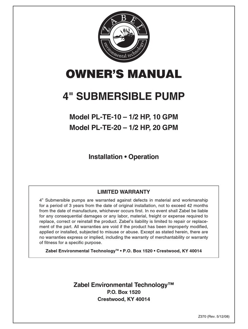 Zabel Environmental Technology PL-TE-10 owner's manual