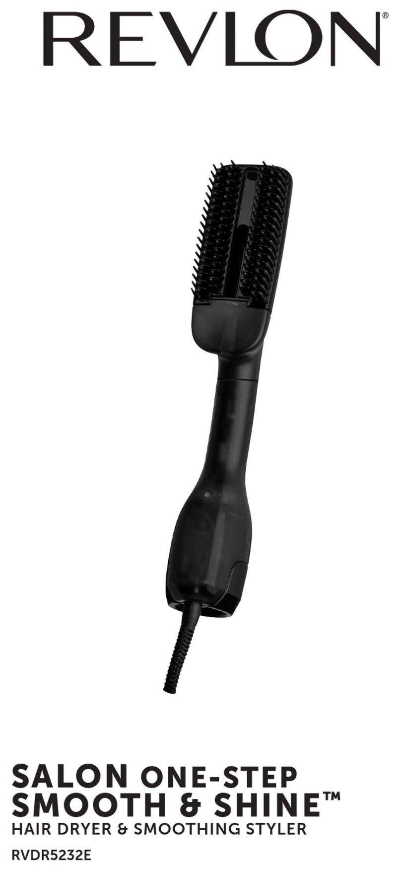 Helen of Troy REVLON SALON ONE-STEP SMOOTH & SHINE... Use and Care Instruction Manual