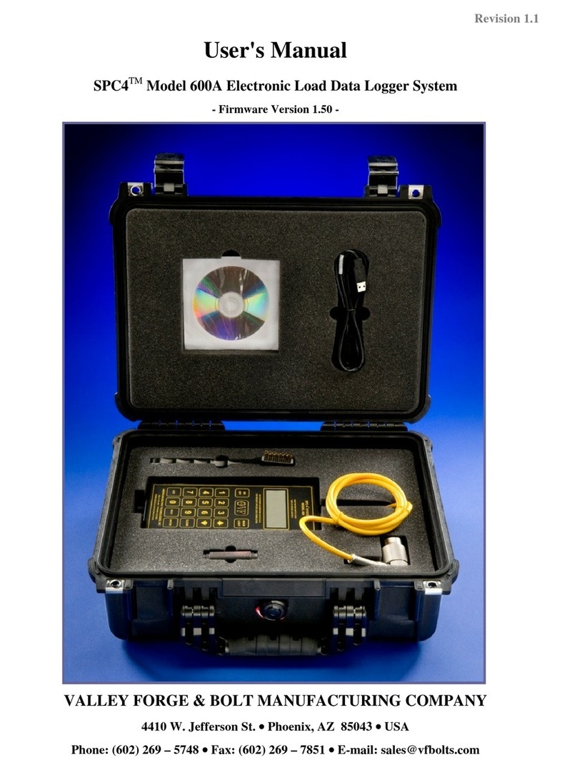 VALLEY FORGE & BOLT SPC4 600A user manual VALLEY FORGE & BOLT SPC4 600A user manual